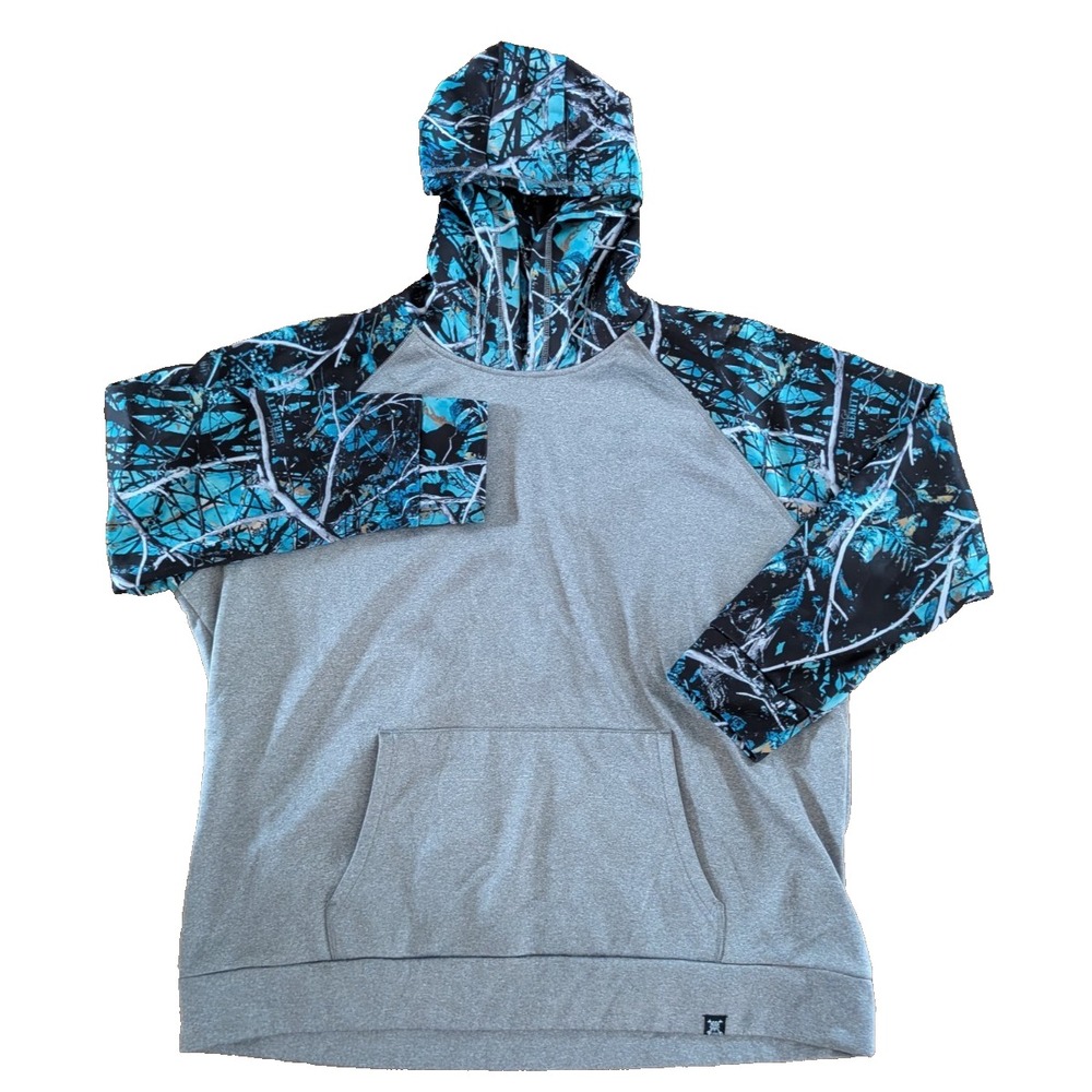 Moonshine Camo Muddy Girl Serenity Hoodie Womens 3XL Gray Blue Hunting Camo